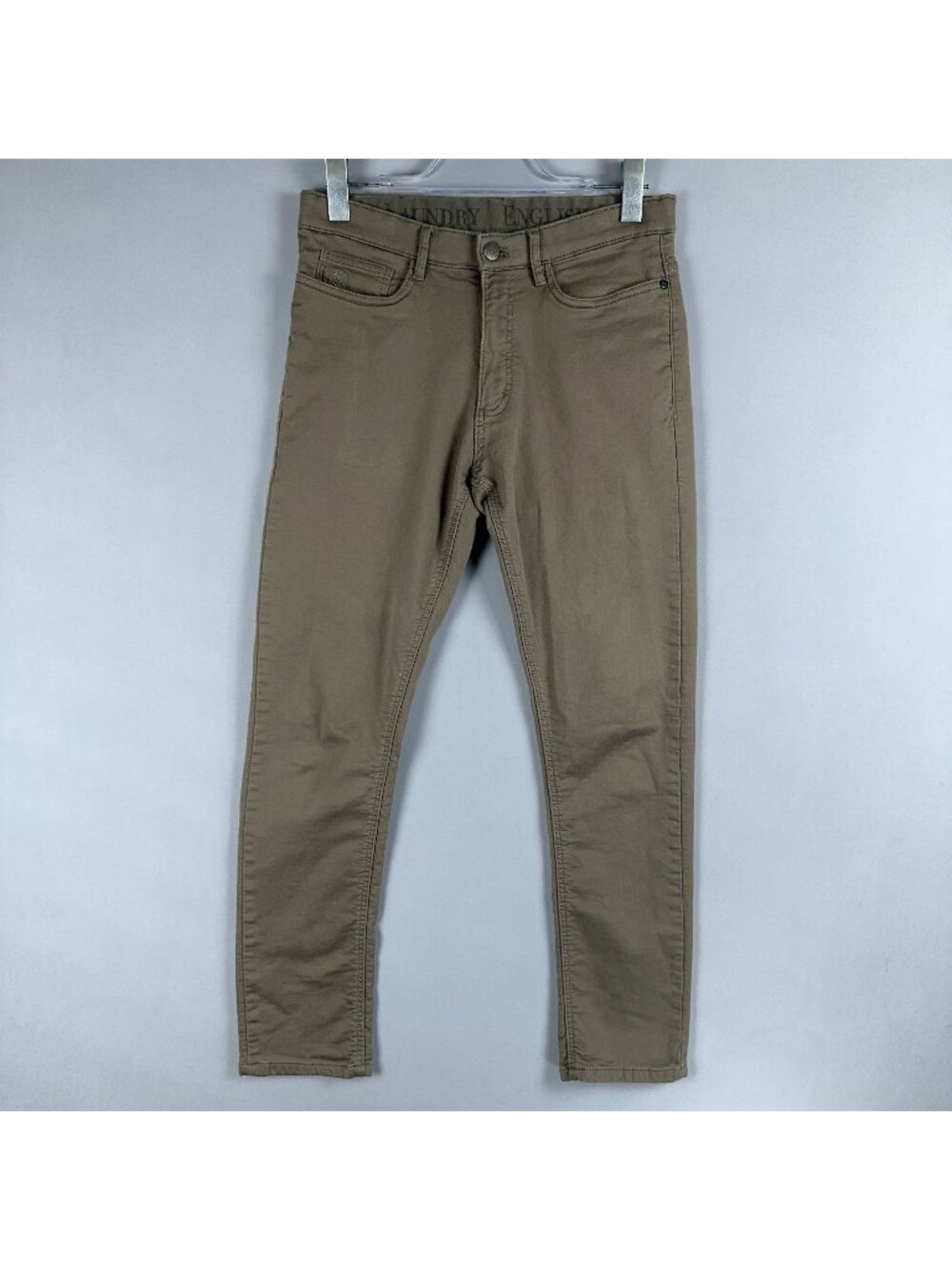 English Laundry Skinny Jeans Mid Rise Mens Size 30x30 Khaki Light Wash